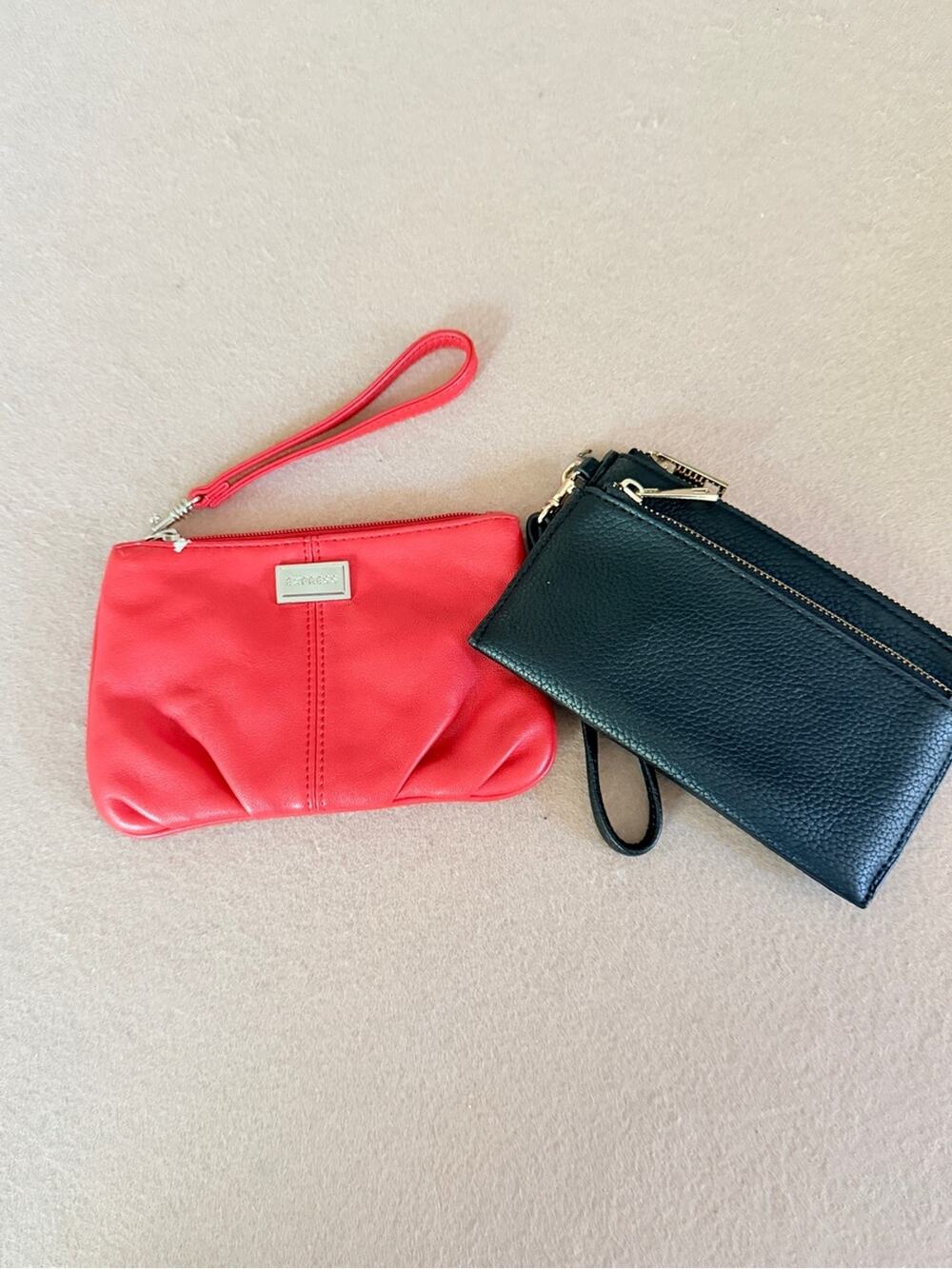 Wristlet Wallet bags bundle Red black